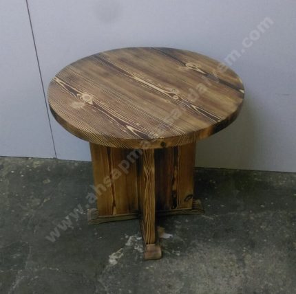 Büfe ve Bar Ahşap Masaları (Kalas Masa 80x80)